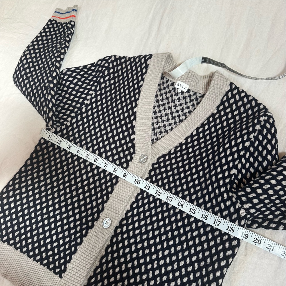 KULE Barton Cardigan in Navy Size Medium - Picture 9 of 11